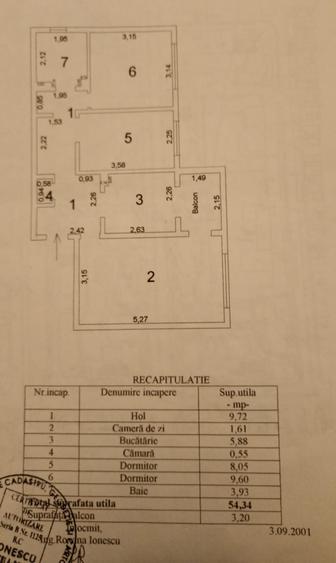 Apartament 3 camere confort 1 decomandat, Progresu, mobilat utilat.