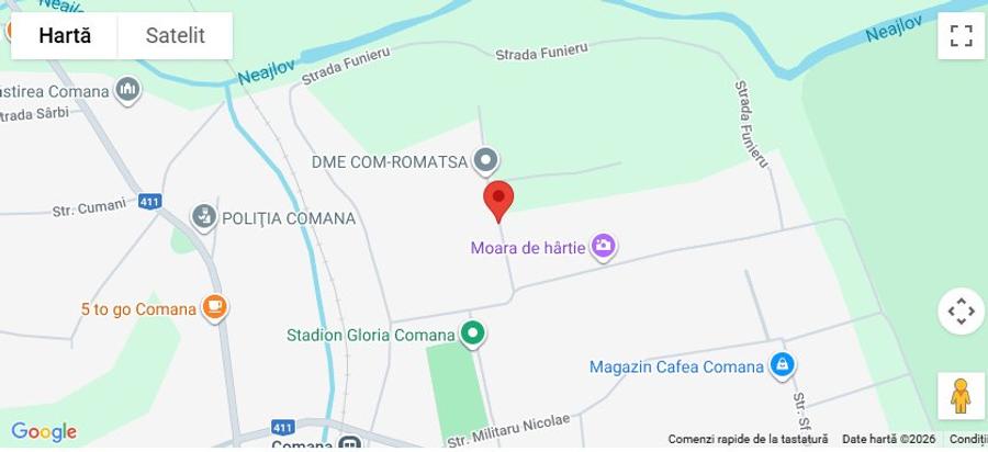 Teren intravilan Comana 2.300 mp în Comana Giurgiu, aproape de București