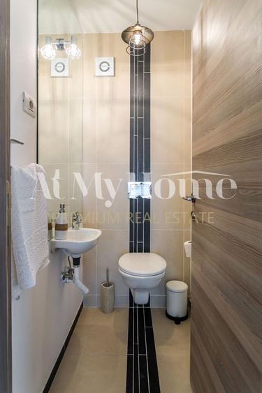 Apartament NOU ultracentral cu 2 camere, complet mobilat, terasa 15mp, 2 bai