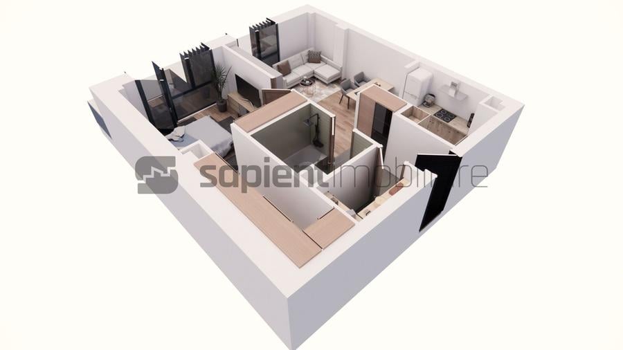 Apartament nou, modern cu 2 camere - Ultracentral - Cuza Voda