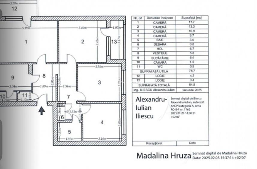 Apartament 4 camere comision 0 bloc 1978  reabilitat  Drumul Taberei - 9