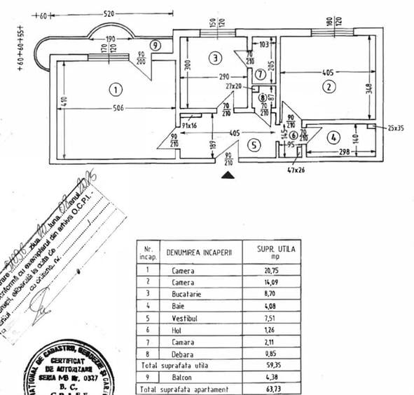Apartament 2 camere de vânzare | 13 Septembrie – Șerbota | 64 mp - 7