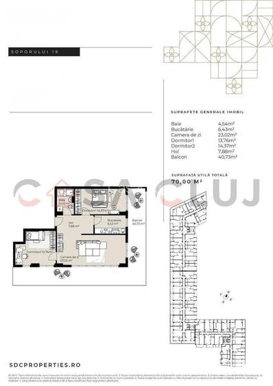 3 camere, imobil nou,parcare, zona Baza Sportivă Gheorgheni - 1
