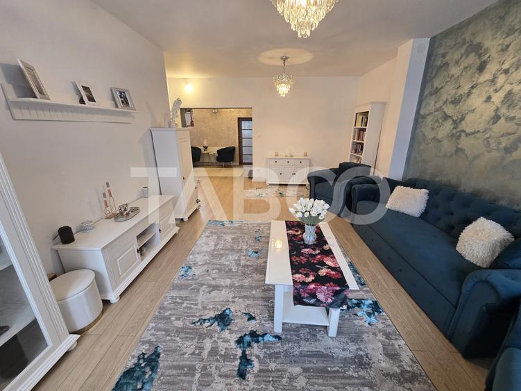 Casa mobilata de vanzare 150 mpu teren 450 mp garaj Piata Cluj Sibiu