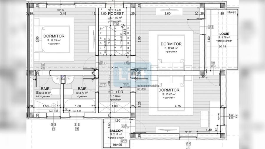 0% comision – Duplex semifinisat de vanzare , Floresti