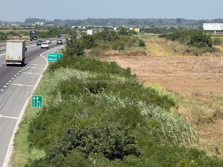 vand teren autostrada Bucurest Pitesti A1 30000 mp (3ha) cu deschidere la A1
