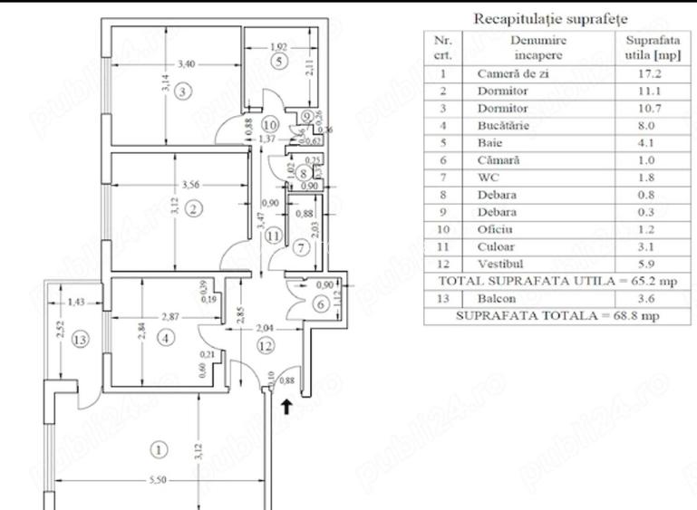 Vânzare apartament 3 camere Gorjului - 9
