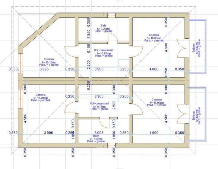 Casa tip duplex, semifinisat, 120 mp utili, 150 mp teren, zona Fagului