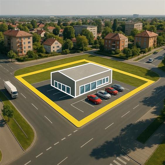 Teren 1700mp,  Oportunitate Comerciala, Central Popricani