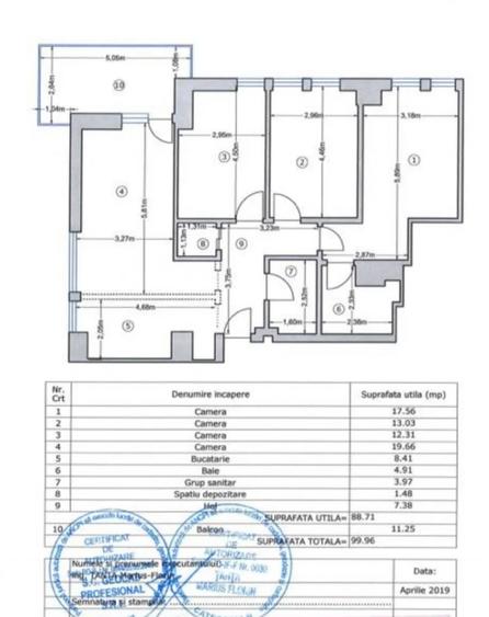 Vanzare apartament 4 camere Moghioros Park/ Drumul Taberei