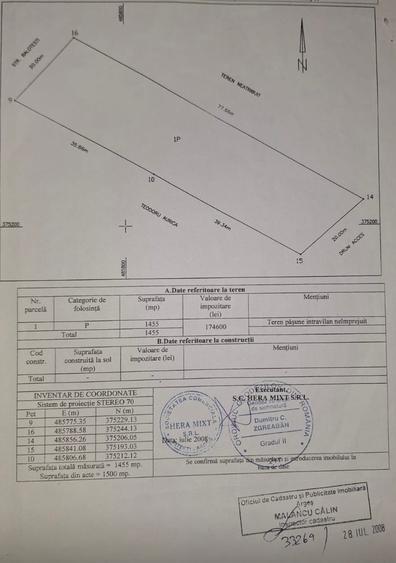 Teren intravilan S= 1455 mp, Rolast-Balotesti- idealimob.ro