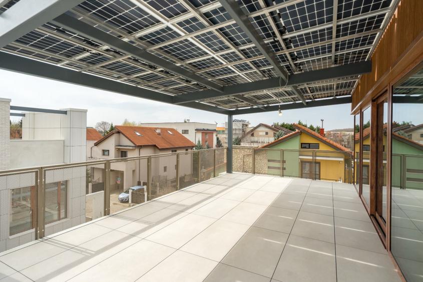 Casă modernă, P+2E, Voluntari – 200 mp utili cu terase generoase și gradina