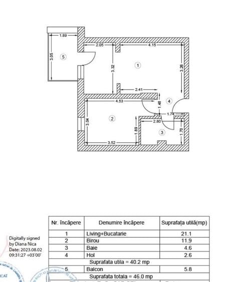 Berceni-strada Emil Racovita-apartament 2 camere