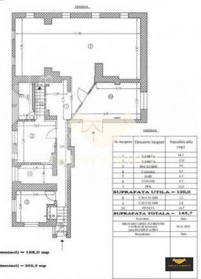 Casa boiereasca renovata Unirii | Curte 70mp | D+P+Pod - 2
