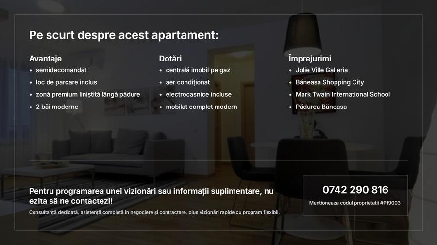 Apartament 3 Camere |  63mp |  Băneasa | Imaculat