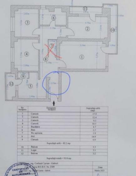 Apartament 4 camere zona -Alexandru Obregia
