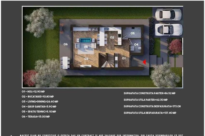 Casa 4 camere 155mp | Tunari | 0 comision | teren 350mp