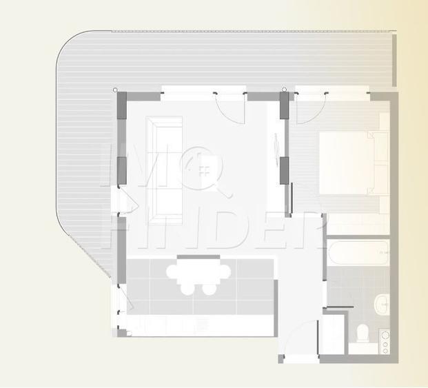 2 camere | terasa mare | etaj 5/8 | FARA COMISION | Eroilor Residence