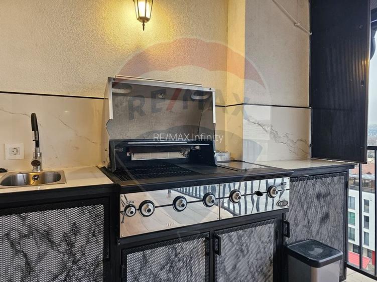 Inchiriez apartament de LUX cu 3 camere terasa, parcare zona Centrala - 10