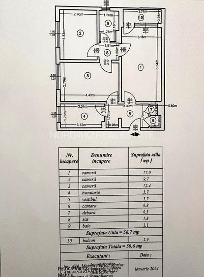 Apartament 3 camere, bloc reabilitat, 2 lifturi noi, Afi, Favorit-Drumul Taberei - 1