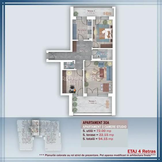 Apartament 3 camere zona Titan/Pallady/Metrou Teclu - 4