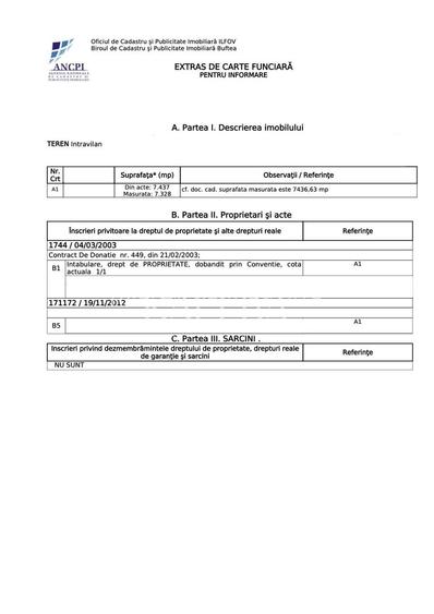 Teren 7328mp | Silistea Sangovului | Iesire lac 33m | - 2