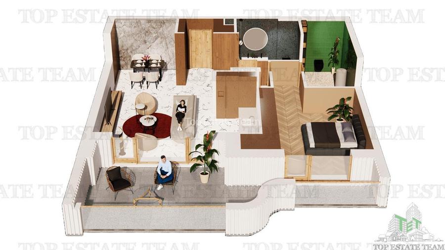 Apartament de vânzare în Pipera - 3 camere cu terasa 30 mp - 14