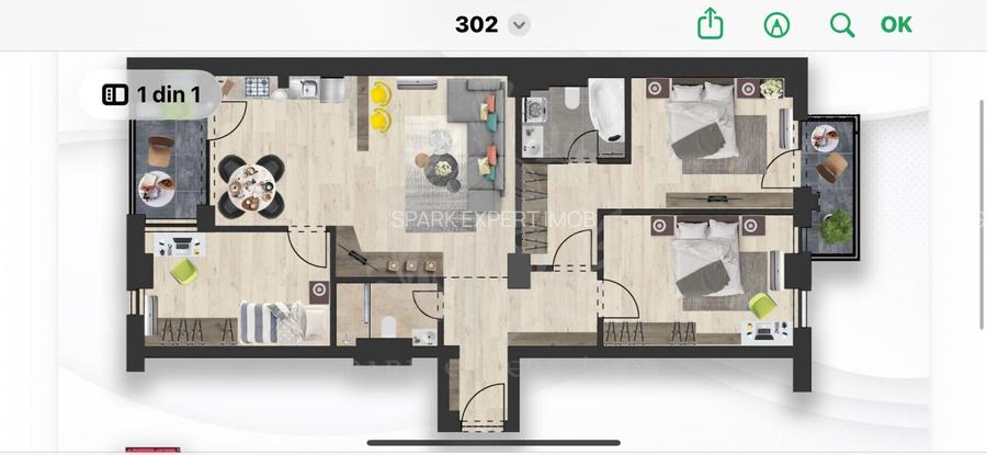 APARTAMENT 4 CAMERE /  DE LUX / BUCEGI 12 / CENTRAL / PLOIESTI - 5