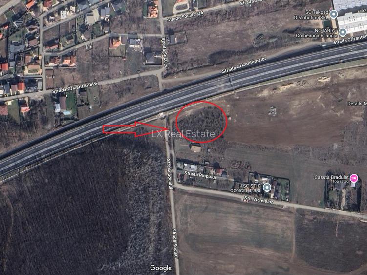 Teren de 1621 mp aproape de A0 – Ideal locuinta sau constructii comerciale - 3