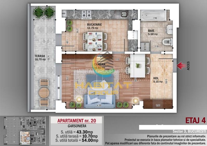 N. Grigorescu Garsoniera 54 mp bloc tip boutique - 2