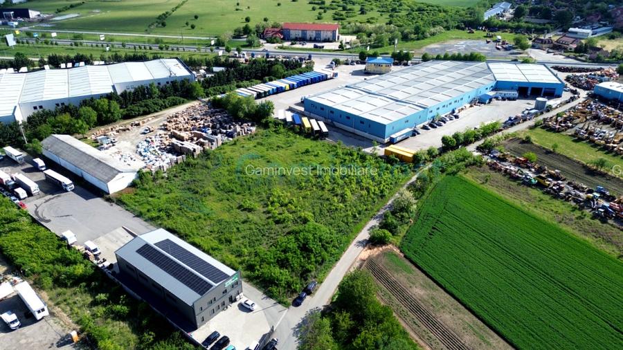 Teren industrial de 8000mp  si front de 90 m de vanzare langa Oradea, Bors - 2