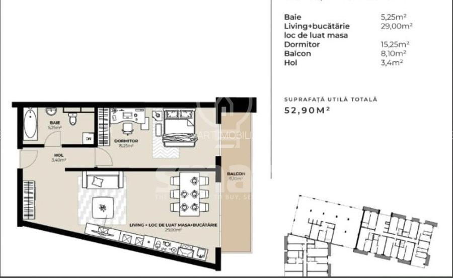 Apartament 2 camere, bloc nou, Marasti - 4