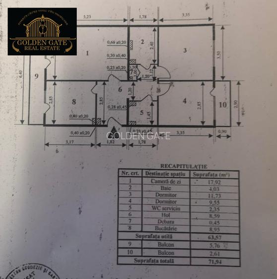 3 Camere Stadionul National | Centrala | AC | Necesita Renovare |  - 7