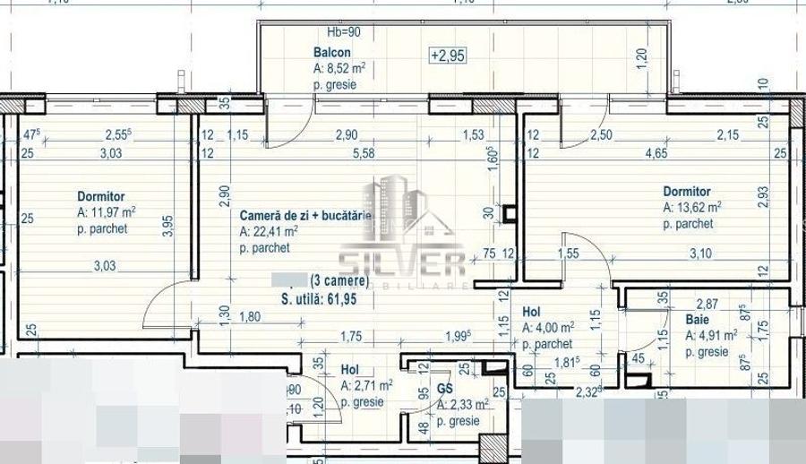 Apartament cu 3 camere/62 MP/zona Catanelor. - 3