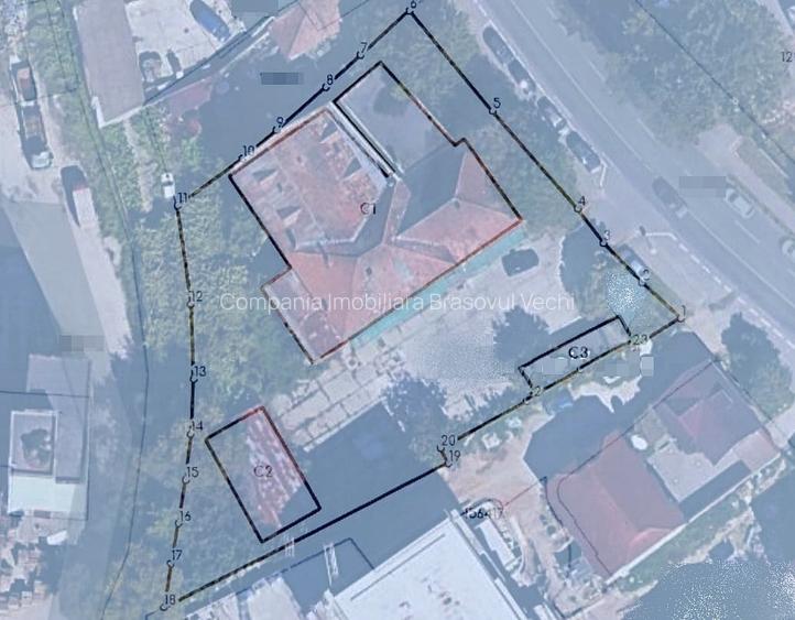 Teren curti constructii cu suprafata 2.330 mp, Brasov - Brasovul Vechi. - 2