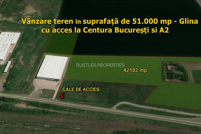 Vanzare teren 51.000 mp – Glina, cu acces direct la Centura Bucuresti si A2 - 3