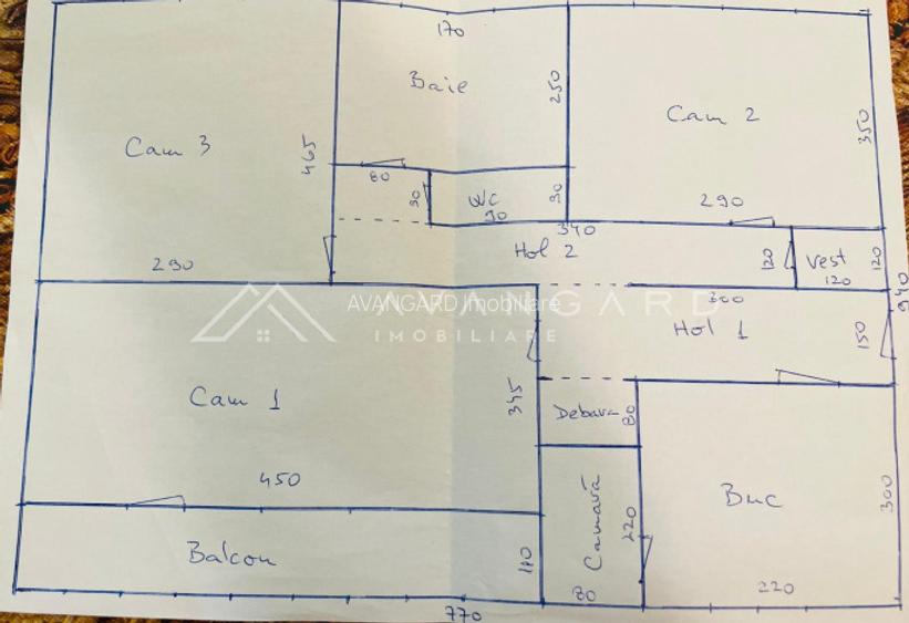 | Apartament 3 camere | 65 mp | Manastur - zona str. Padin | - 16