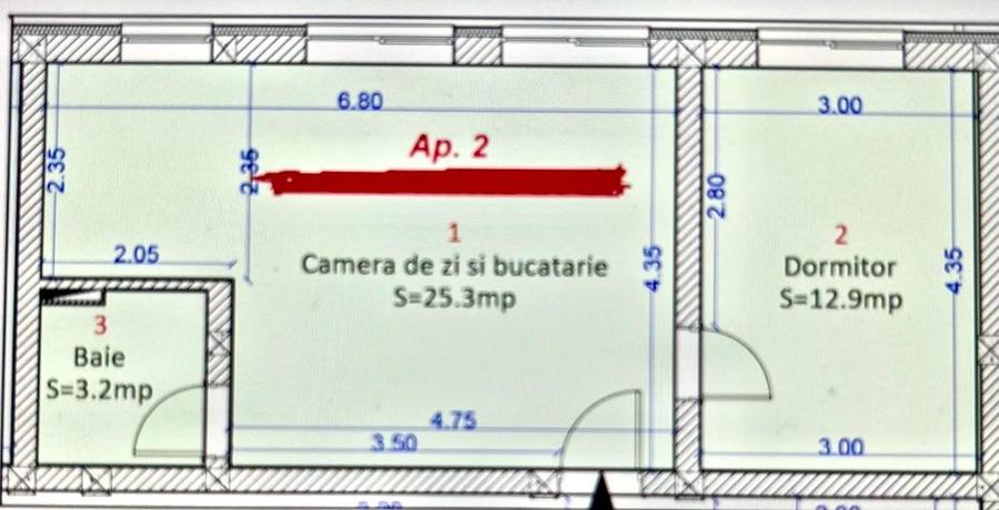 Apartament 2 camere - Șelimbār