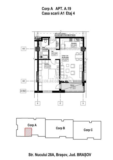 Apartament cu 2 camere | Noua | 68 mp Utili - 5