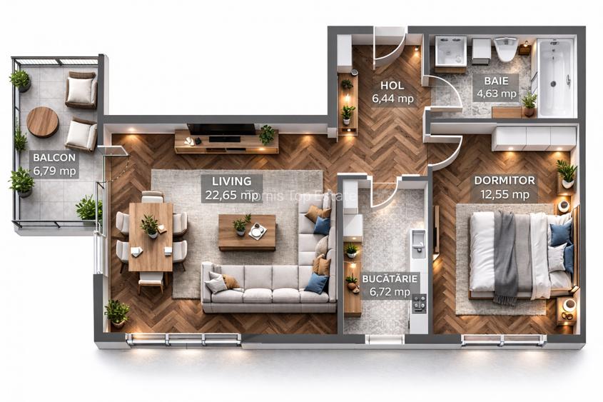 Apartament 2 camere de vânzare în Constanța, Faleză Nord – 100m de plaja - 2