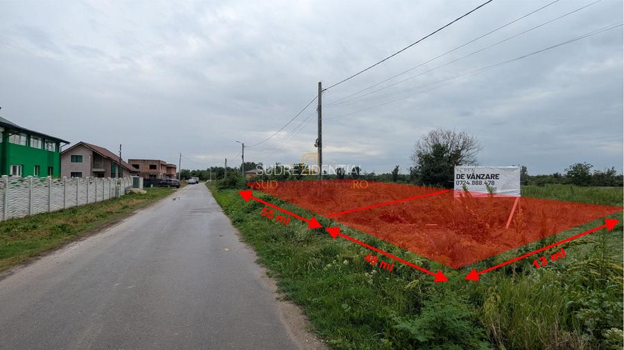 Teren intravilan, 705 mp, potential rezidential, Ecluzei, Copaceni, IF - 5