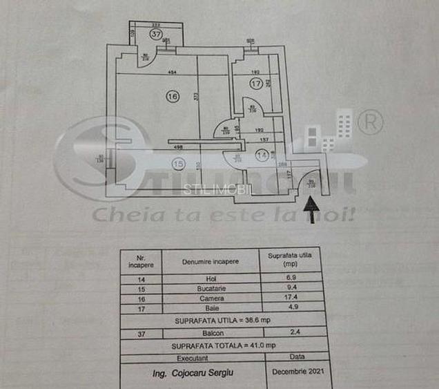 Apartament 1 cameră, 41mp, Mall Moldova, parcare inclusă - 5