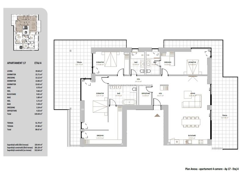Penthouse 4 Camere | 2 Terase | 259 mp | Iancu Nicolae - 2