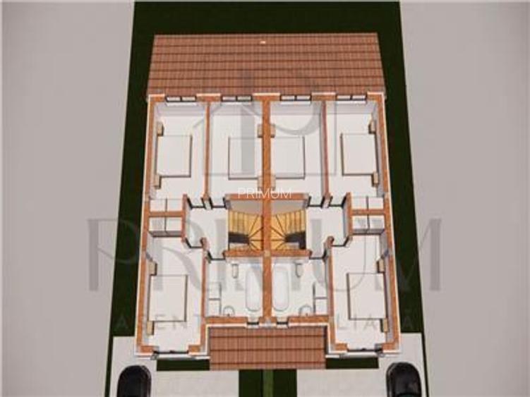 Duplex de vanzare - 5 camere - despartit prin zid dublu - 5