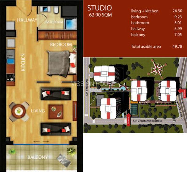 Studio spațios de 50 mp în complexul rezidențial InCity – Calea Dudești - 9