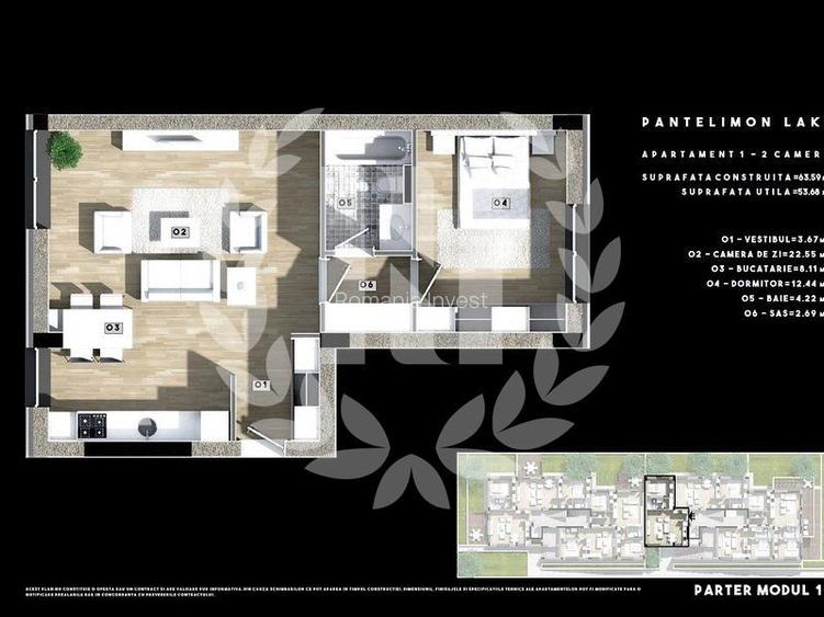 2 CAMERE ZONA VERDE LACUL PANTELIMON - 2