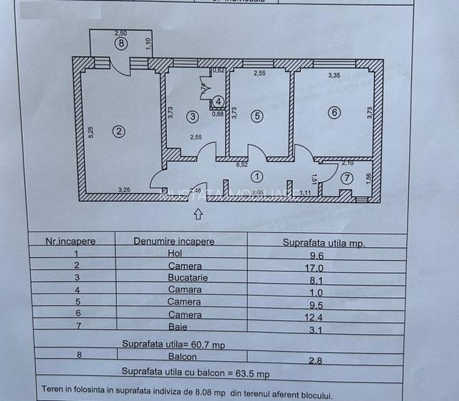 - Apartament 3 camere conf. 1 decomandat Plantelor, etaj intermediar. - 4