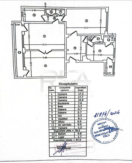 Apartament 3 camere  - 13