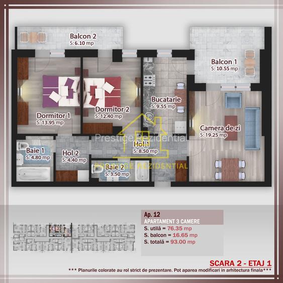 3C – Loc parcare inclus – TITAN-PALLADY– Metrou – Decom – 93 mp – CT - 6