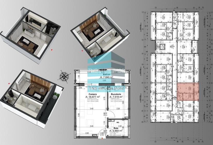 Garsoniera Moderna 39 Mp,Ideal Investitie, Titan -Pallady,Metrou - 4